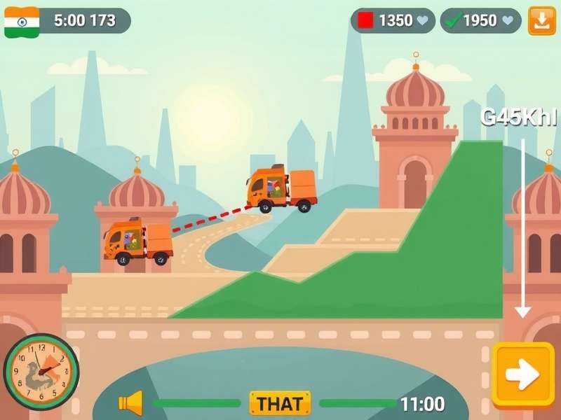 Speedy Send gameplay screenshot showing delivery in Indian city